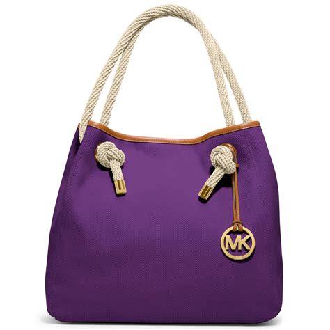 mk purses on sale purple